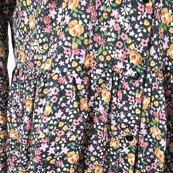 Womance long sleeve floral mini dress – size S – ditsy print - Picture 3 of 6